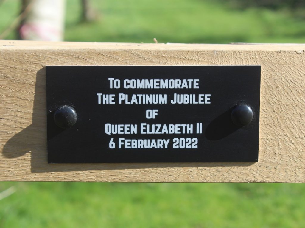 Bench Plaque - Aluminium