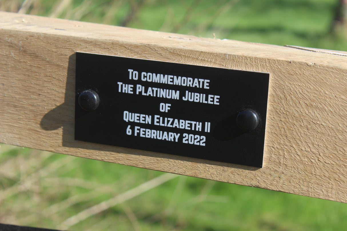 Bench Plaque - Aluminium