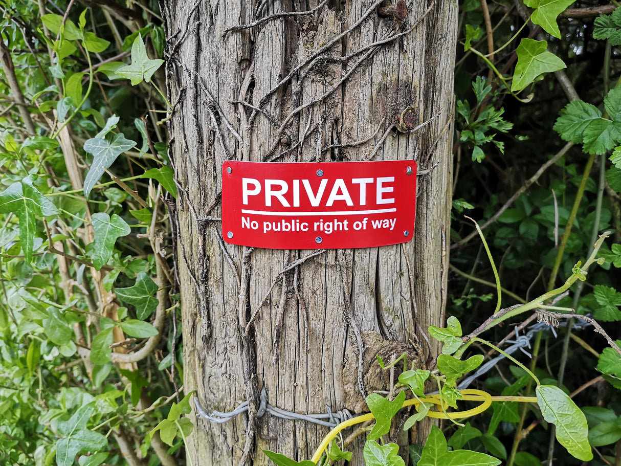 PRIVATE - No public right of way