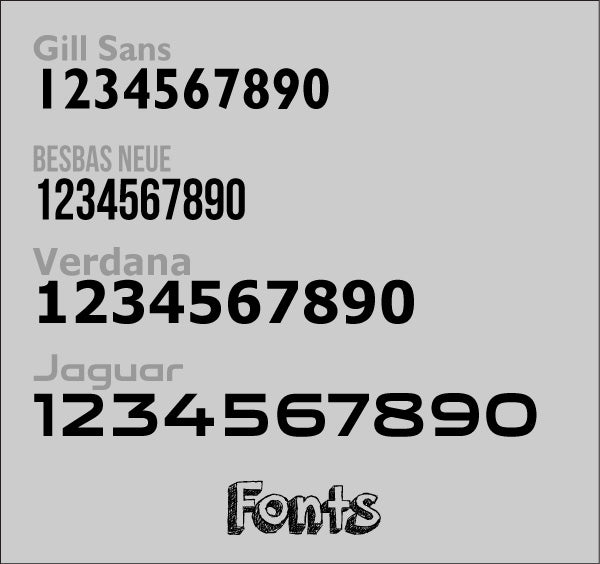 House Numbers - Acrylic