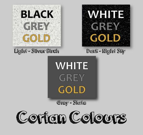 Square Number Sign - Corian