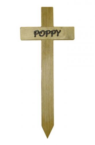 Pet Memorial Cross - Oak