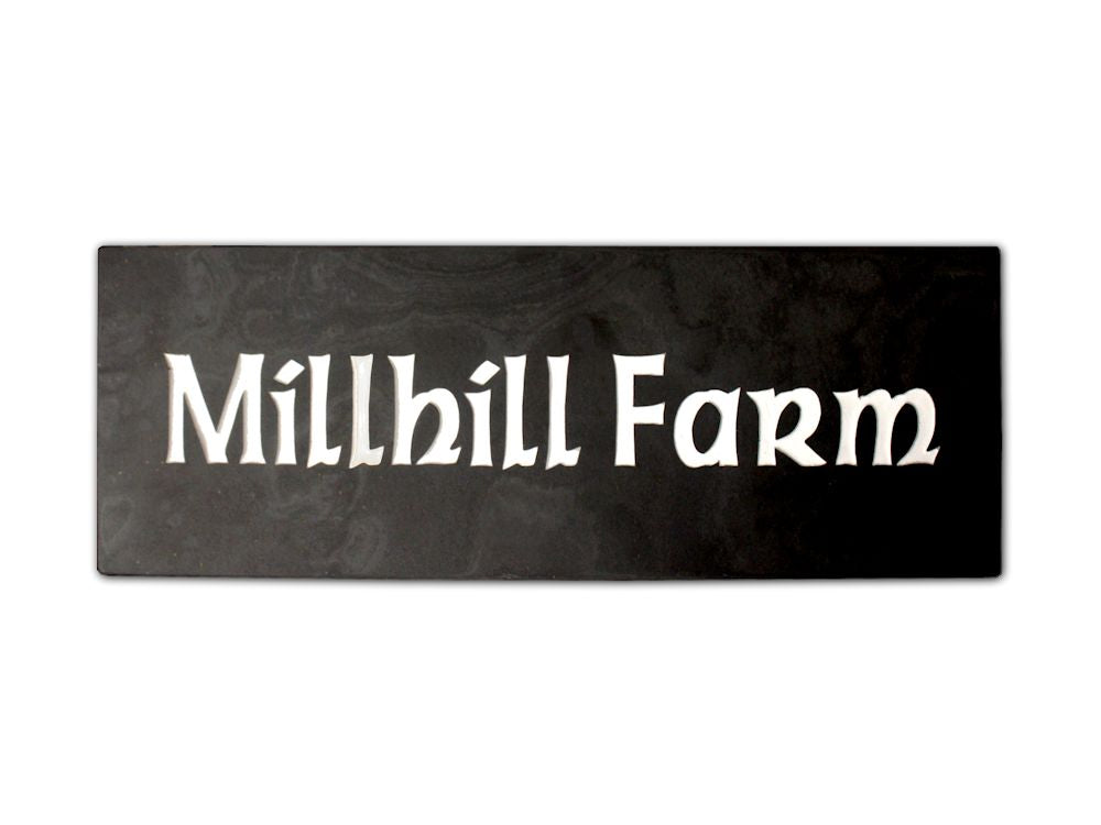 Rectangular Sign - Slate