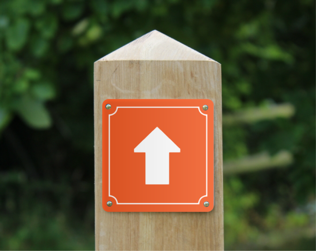 Waymarker Disc - Arrow (Square)