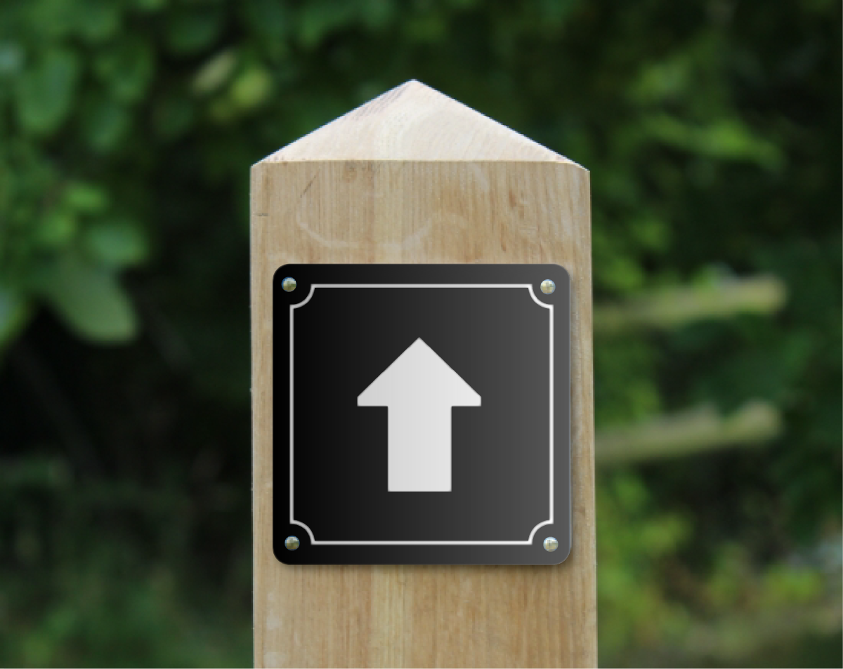 Waymarker Disc - Arrow (Square)