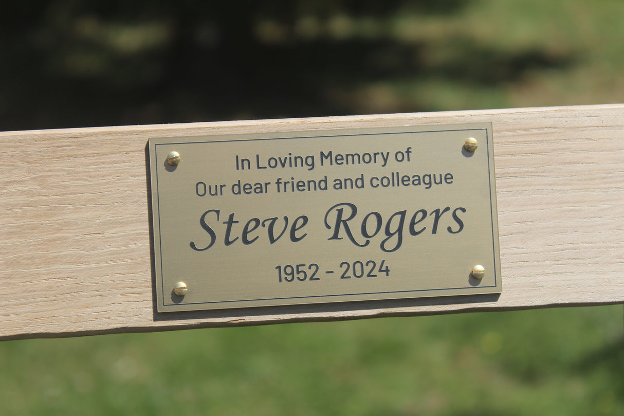 Bench Plaque - Engraving Laminate