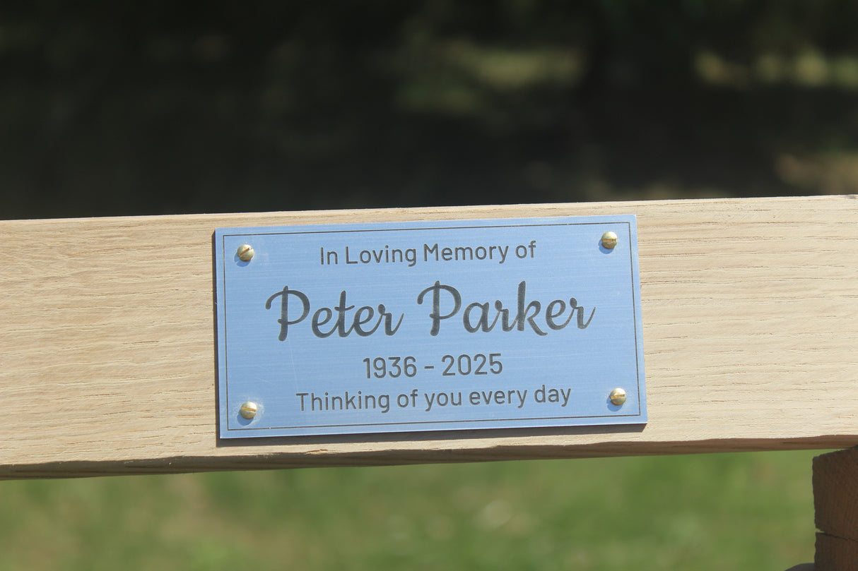 Bench Plaque - Engraving Laminate