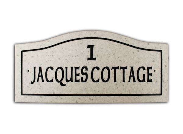 Domed Sign - Corian