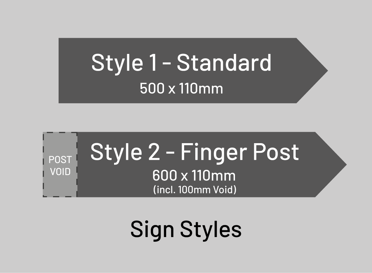 Direction Arrow Sign - Timber