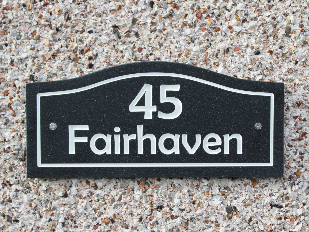 Domed Sign - Corian