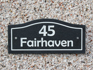 Domed Sign - Corian