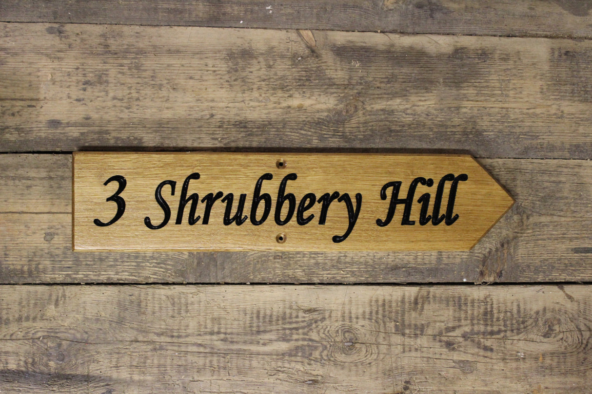 Direction Arrow Sign - Timber