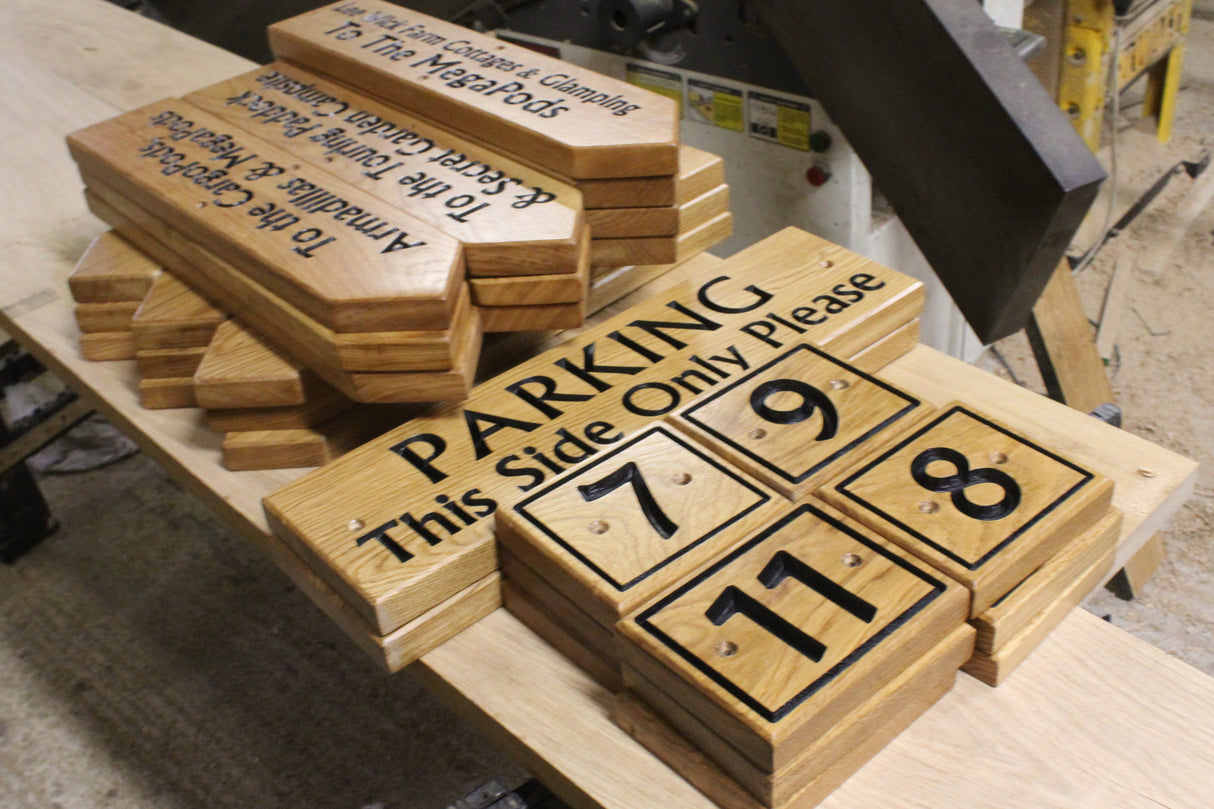 Direction Arrow Sign - Timber