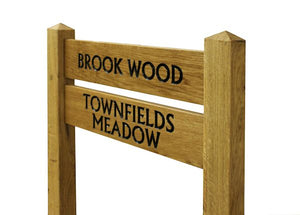 Ladder Sign - Oak