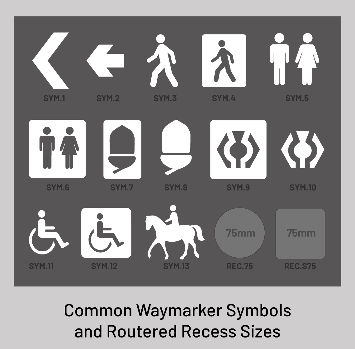 Finger Post - Oak Sign and Post