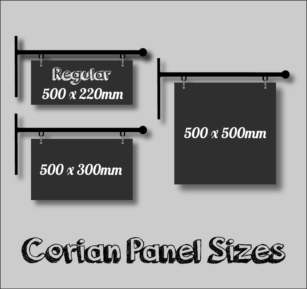 Hanging Sign - Corian