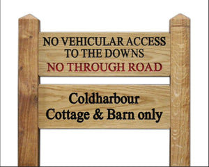 Ladder Sign - Oak