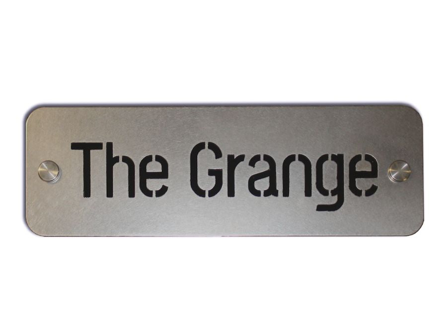 Rectangular Sign - Metal and Acrylic