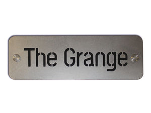 Rectangular Sign - Metal and Acrylic