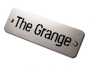 Rectangular Sign - Metal and Acrylic