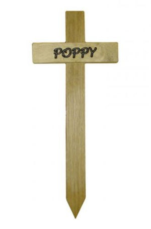 Pet Memorial Cross - Oak