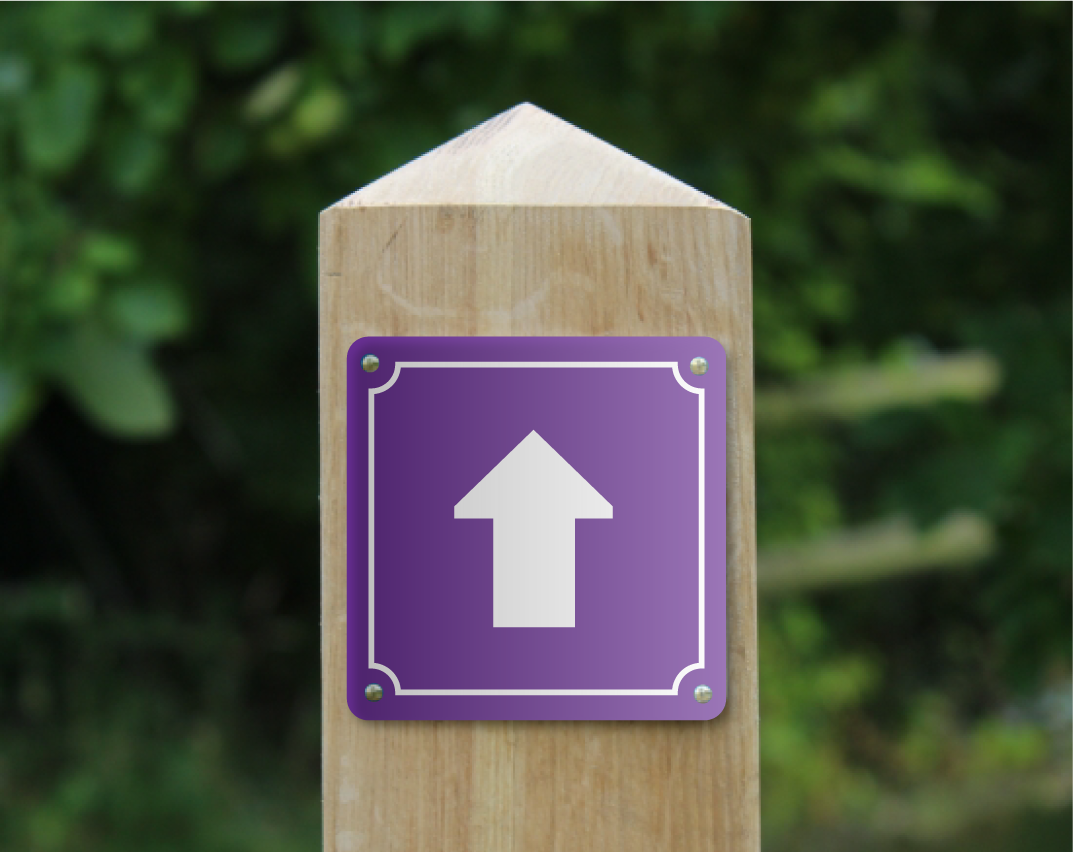 Waymarker Disc - Arrow (Square)