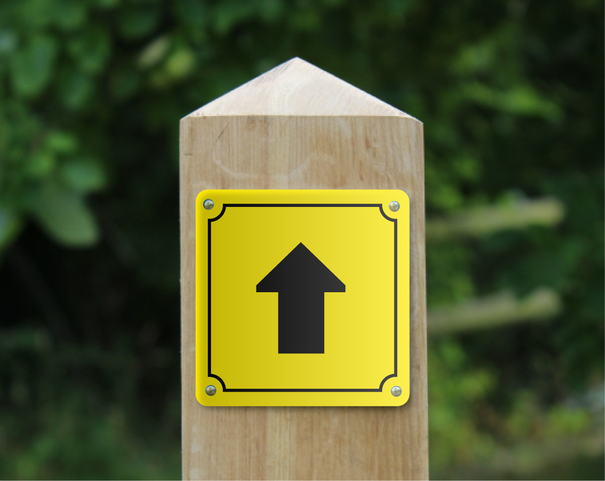 Waymarker Disc - Arrow (Square)