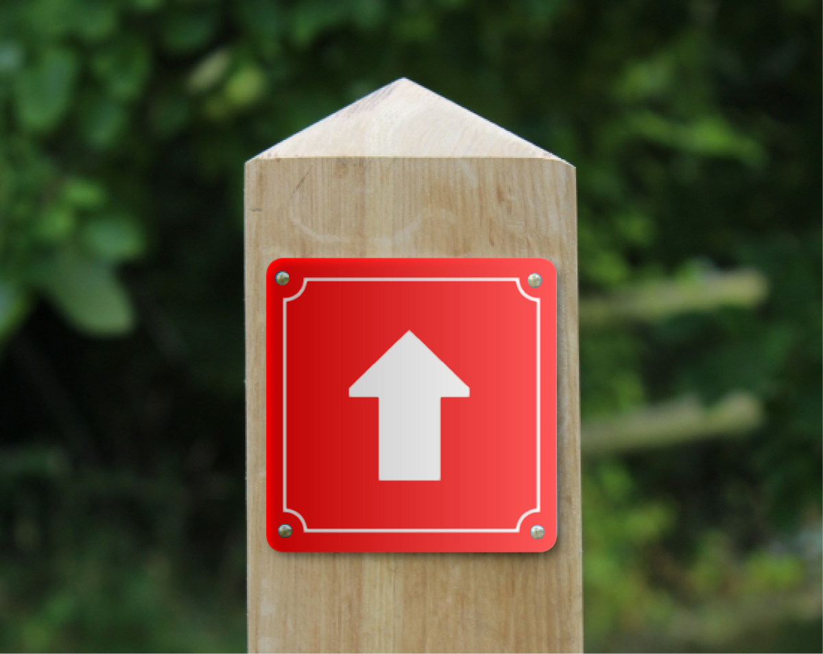 Waymarker Disc - Arrow (Square)