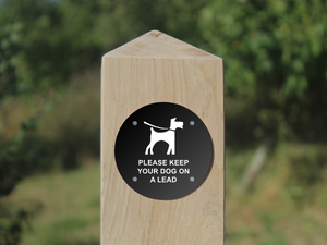 Waymarker Disc - Please Keep Your Dog on a Lead