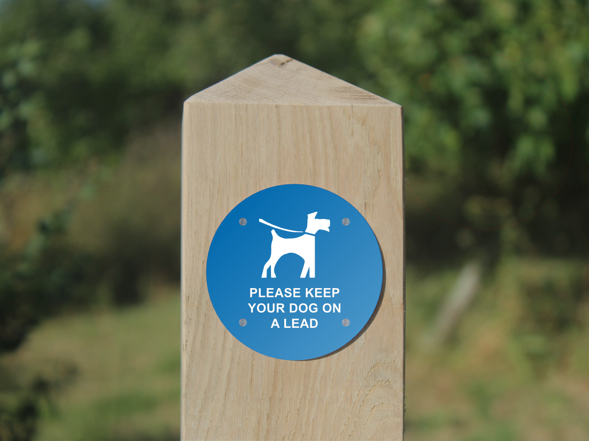 Waymarker Disc - Please Keep Your Dog on a Lead
