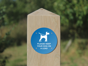 Waymarker Disc - Please Keep Your Dog on a Lead