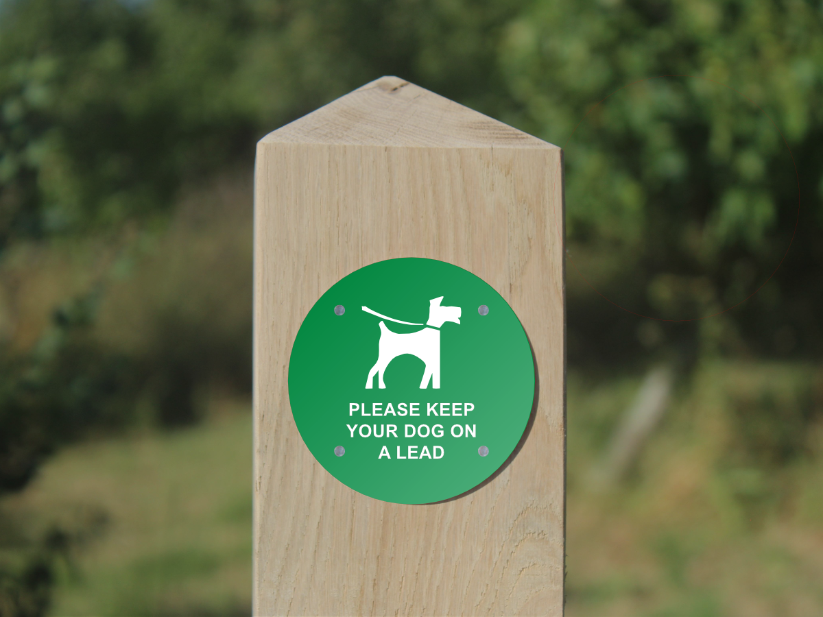 Waymarker Disc - Please Keep Your Dog on a Lead