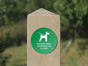Waymarker Disc - Please Keep Your Dog on a Lead