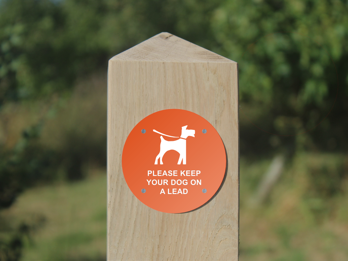 Waymarker Disc - Please Keep Your Dog on a Lead