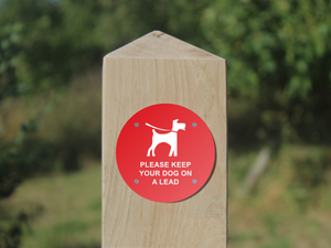 Waymarker Disc - Please Keep Your Dog on a Lead