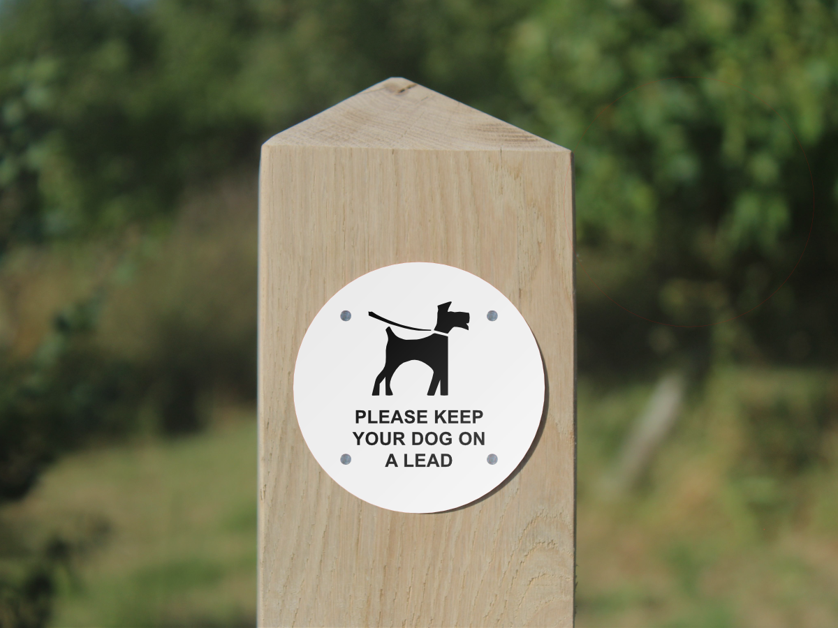 Waymarker Disc - Please Keep Your Dog on a Lead
