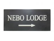 Rectangular Sign - Corian (Slate Effect)