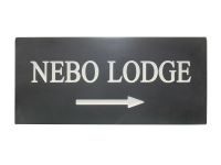 Rectangular Sign - Corian (Slate Effect)