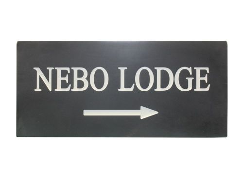 Rectangular Sign - Corian (Slate Effect)