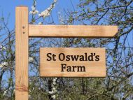 Large Hanging Sign + Oak Post and Arm