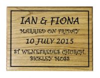 Personalised Plaque