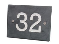 Square/Rectangular Number Sign (Slate)