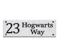 Rectangular Sign - Corian (Light Stone Effect)