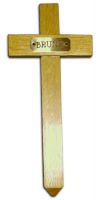 Pet Memorial Cross (With Engraved Brass Plaque)