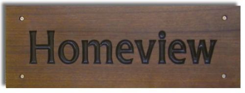 Rectangular Sign - Sapele (Medium)