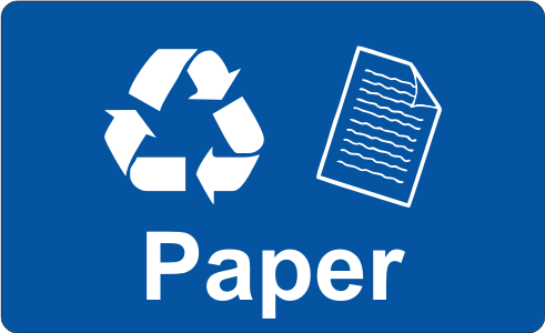 recycling sticker paper natural