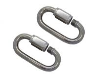 Stainless Steel Shackles (Set of 2)