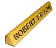 Desk Nameplate (Solid Oak)