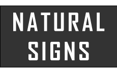 Large Hanging Sign - Natural Signs